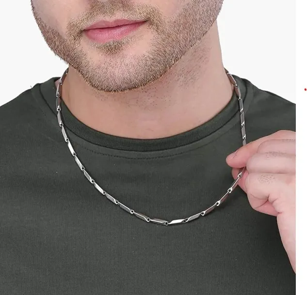 Skab%20Perfect%20Rice%20Chain%20for%20Boys%20and%20Men%20Plated%20Stainless%20Steel%20Chain%20-%20Image%205