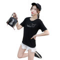 2019 Short Sleeve T T-shirt Women's Pullover Student Wear Loose 7 Color 3D Love Letter Fashion Summer Selected New Products.