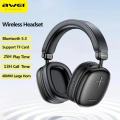 Awei AT6 Wireless Stereo Overhead Headphone-Black. 