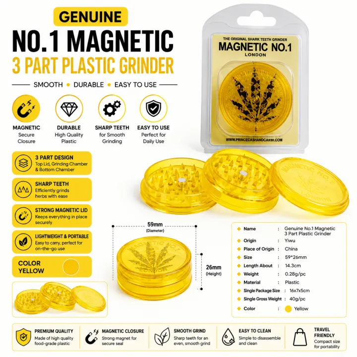 Genuine%20No.1%20Magnetic%203%20Part%2060mm%20Plastic%20Grinder-Tobacco%20Shark%20Teeth%20Storage%20Plastic%20Grinder%20Accessories.%20-%20Image%208