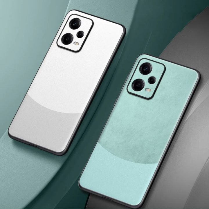 For%20Redmi%20Note%2012%20Pro%205G%20Case%20360%20Degrees%20Protection%20Leather%20Soft%20Border%20Anti-fingerprint%20Color%20Blocking%20Design%20For%20Redmi%20Note%2012%20Pro%205G%20Back%20Cover%20-%20Image%204