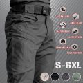 Plus Size Men Casual Cargo Pants Outdoor Hiking Trekking Sweatpants Slim Multi cket Trousers.