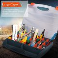 Conventional Pro Tool Organiser Compartment Toolbox Case Screw Nail Nut Compartment Tool Box Organiser Case StorageBolt Bead Button Storage. 