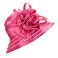 Sunnyheart Lady Beach Hat Flower Decor Sunshade Medieval Mesh Prom Hat. 
