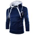 Men's Hoodies Long Sleeve Sweatshirts for Men Zipper Hooded Pullover High Neck Mens Sweatshirt Top Jacket Coat Black Sweater. 