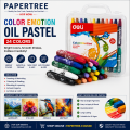 Deli EC20124 Color Emotion Oil Pastel 24 Colors for Drawing & Art Work. 