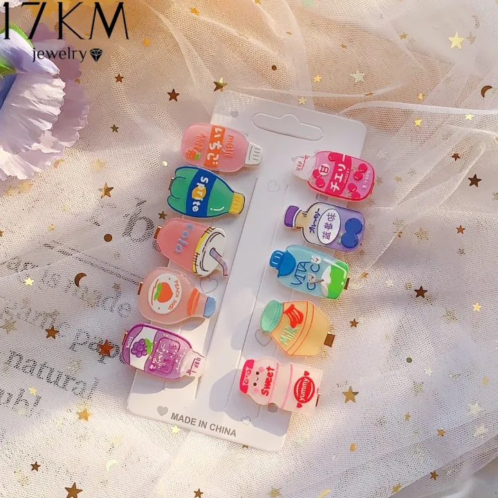 17KM%20Korean%20Version%20of%20Ten%20New%20Children's%20Cartoon%20Cola%20Drink%20Bottle%20Hairpin%20Sweet%20Broken%20Hair%20Clip%20with%20Milk%20Tea%20Juice%20Bangs%20Clip%20Hair%20Accessories%20-%20Image%205