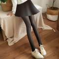 Fashion Women Winter Tights Opaque Warm Leggings High Waist 300G Fleece Lined Black Translucent.