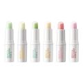 4g Strawberry Peach Fruity Deep Moisture Lip Balm Portable Organic Vitamins Plump Elastic Shiny for Hydrating Lip Care Balm. 