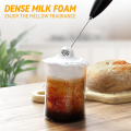 Milk Frother Wand Drink Mixer Handheld Frother Electric Whisk, White. 