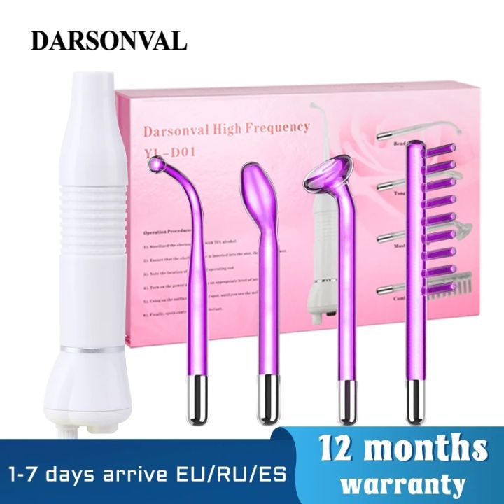 DARSONVAL Apparatus High Frequency Facial Machine Acne Tools Face Massager D'arsonval Skin Care Beauty Spa Darsonval For Hair