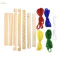 Wooden Craft Weaving Loom DIY Hand Knitting Weaving Machine for Purse. 