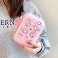 Cute Melody Gadget Case Portable Waterproof Digital USB Electronic Accessories Travel Organizer Bag Data Cable Organizer Earphone Bag.