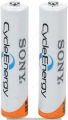 SONY AA (2-in-1 AA) Rechargeable Battery / Double A Battery, Cycle Energy, Ni-MH, NH-AA, 1.2V, 4600mAh.