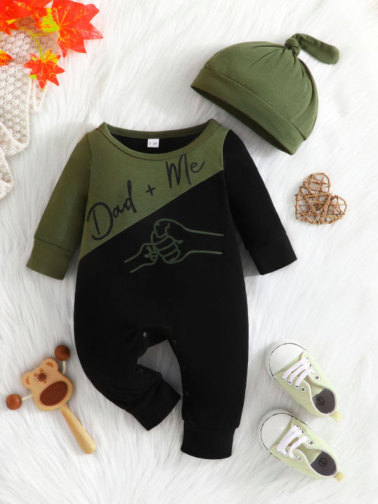 Gift%20Hat%20Set%20Baby%20Unisex%20Boy%20Girl%20Newborn%20Onesies%20Romper%200-18%20Months%20Toddler%20Cute%20Letter%20Clothing%20Infant%20Long%20Sleeve%20Jumpsuit%20-%20Image%205
