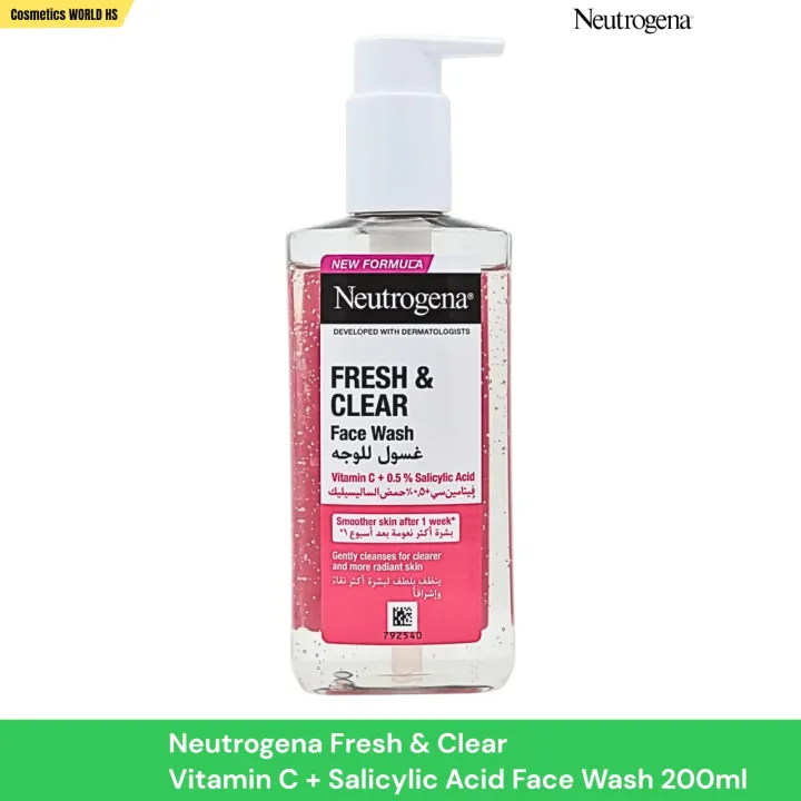 NEUTROGENA Fresh & Clear Vitamin C + Salicylic Acid Face Wash 200ml