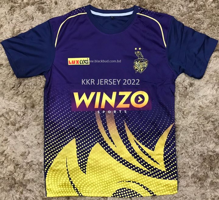 Buy%201%20Get%201%20Free%20IPL%20Kolkata%20KKR%20Team%20Jersey%202022%20Short%20Sleeve%20-%20Image%202