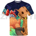 Hot Video Game My Singing Monsters Oversized T Shirt Fashion Casual Harajuku Vintage T Shirt 3D Kawaii Cartoon Tees.