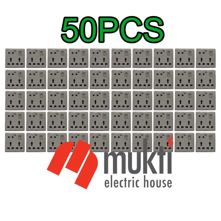 50pcs%208%20Pin%20Multi%20with%202%20Pin%20and%20Dual%203%20Pin%20Combined%20Function%20Universal%20Socket%20with%20Switch%208Pin%20Multy%20-%20Image%202