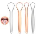 Durable Stainless Steel Tongue Scraper Double-sided Metal Oral Care Hygiene Cleaner Brush Reusable Mouth Cleaning Tool for Adults and Kids Fresher Breath Tongue Cleaner.