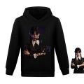 Kids Wednesday Addams Family Cosplay Costume 2023 Addams Baby Girls Sweatshirts Fashion Boys Pullover Hoodie Children Clothes.