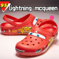 Aoger Disney Lightning Mcqueen Pixar Crocs Outdoor beach slippers Cute Cartoon anime Pool anti slip Crocs No95 car slippersshoes. 