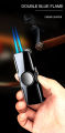Fidget Spinner Lighter Cool Lighter Windproof Blue Flame Nozzles Turbo Torch Jet Lighter Gas Butane Cigar Cigarete Spray. 