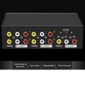 Aolie 4-Port RCA Composite Video Audio AV 4-Way Switch Selector Switcher Splitter Box.