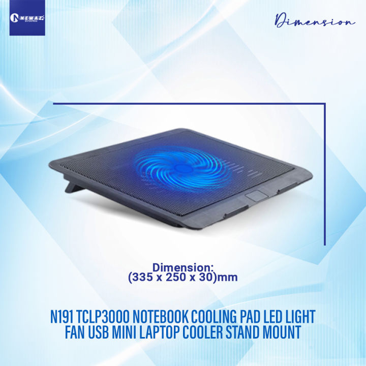 Laptop%20Cooler%20N191%20TCLP3000%20Notebook%20Cooling%20Pad%20LED%20Light%20Fan%20USB%20Mini%20Laptop%20Cooler%20Stand%20Mount%20-%20Image%204