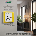 Electrical multi socket, wall sockets/multi 10 pin plug socket with switch. 
