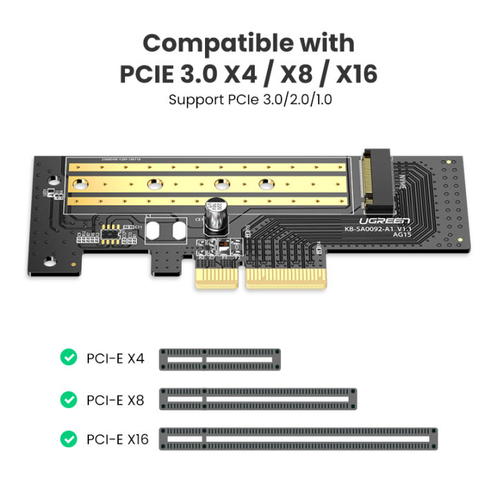 UGREEN%20PCIE%20to%20M2%20Adapter%20NVMe%20M.2%20PCI%20Express%20Adapter%2032Gbps%20PCI-E%20Card%20x4/8/16%20M&B%20Key%20SSD%20Computer%20Expansion%20Cards%20-%20Image%206