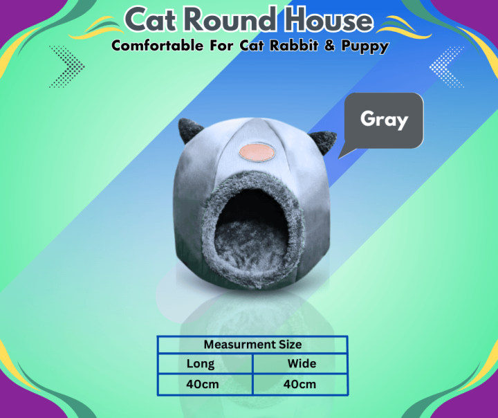 Cat Hut Cat House Round Universal Thicken Pet Kennel Puppy