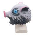 Wild Boar Head Mask Anime Demon Slayer Hashibira Inosuke Cosplay Accessory Party Costume Props Animal Headgear.