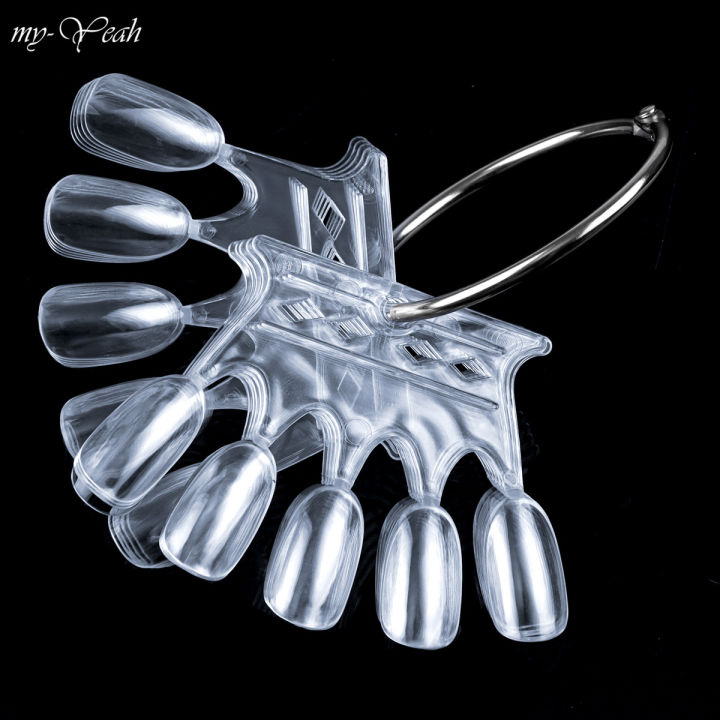 Myyeah%2010Pcs%20Nail%20Art%20Natural%20Clear%20False%20Nail%20UV%20Gel%20Painting%20Practice%20Board%20Crown%20Color%20Display%20Plate%20Manicure%20Tool%20-%20Image%209