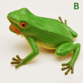 Spoof Toy Simulation Frog Model Animal Toy Toad Tricky Scary Squeeze Sound Frog Toys for Kids Hobby Collection Toys.