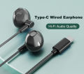 Mobilife Type-C Wired Headphone, Semi-In-Ear Earphone with HD Microphone.