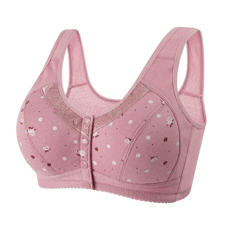 New%20Style%20Vest-Style%20Underwear%20for%20Middle-Aged%20and%20Elderly%20People%20without%20Steel%20Ring%20plus%20Size%20Comfort%20Skin-Friendly%20Front%20Buckle%20Large%20Cup%20Bra%20without%20Sponge%20-%20Image%202