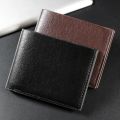 Foreign Trade Hot New PU Leather Multi-functional Short Men's Wallet Fashion Portable Card Bag Men's Money Clip.