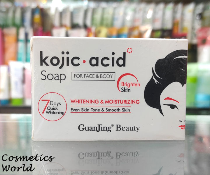 Guanjing Beauty Kojic Acid Soap For Face and Body - 120g