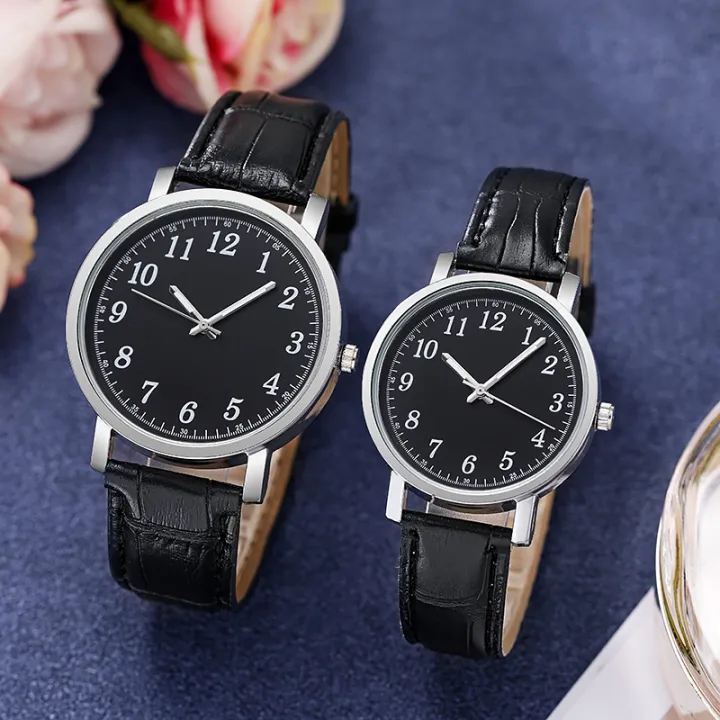 2pcs%20New%20Couples%20Watches%20Women's%20Men's%20Watches%20Men's%20Simple%20Digital%20Ladies%20Quartz%20Watches%20Gift%20Watches%20-%20Image%202