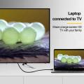 Adapter RT to HD playPo cable 4K 3MI compatible electric Mini DP to HD0Hz Mini Dis port video audio for PC, HDTV, projector, laptop.