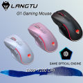 LANGTU G1 Wired Gaming Mouse 2400-7200 DPI RGB Silent Game Office Mouse. 