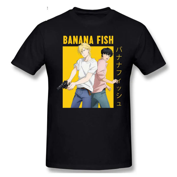 Banana Fish ash Lynx Eiji Okumura, yaoi anime short sleeve casual
