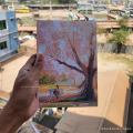 Medium Notebook (7.9"*5.4" A5 size) - Notebook/sketchbook/sketchpad for drawing, sketching, writing with classic look - notebook. 
