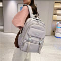 2024 New Oxford Cloth Backpack Korean Version Solid Color Middle School and High School Student Bag Large Capacity Simple Style Backpack Trend.