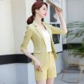 Small Suit Jacket Women's Suit Shorts Two-Piece Suit2023New Summer Fit Slim Fit Solid Color Suit Women's Clothing. 
