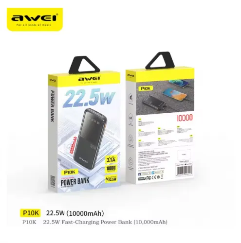 Awei%20P10K%2010000mAh%20Fast%20Charing%20Powerbank%2022.5W%20Power%20Bank%20-%20Image%203