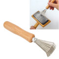 Hair Comb Pick Cleaner, Rake Design Small Hair Brush Cleaner Stainless Steel Wire Portable for Pet Brush for Home.
