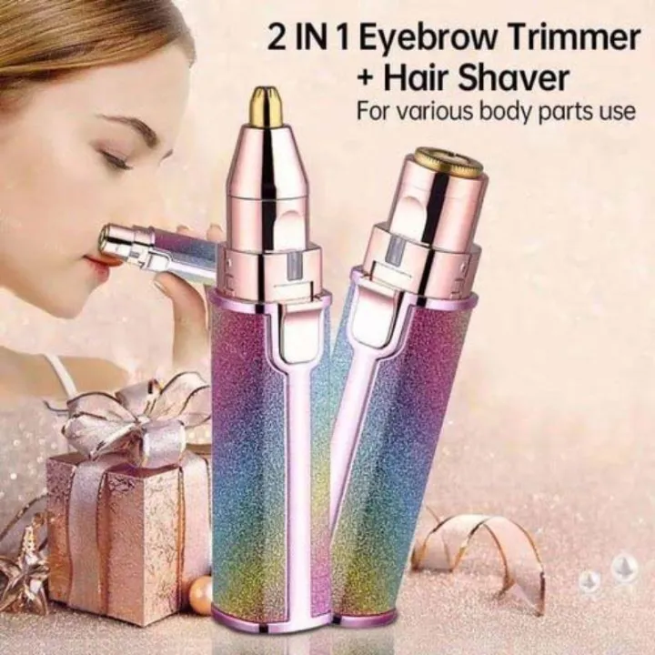 2-in-1%20Lady%20Shaver%20Flawless%20Eyebrow%20Trimmer%20-%20Image%202