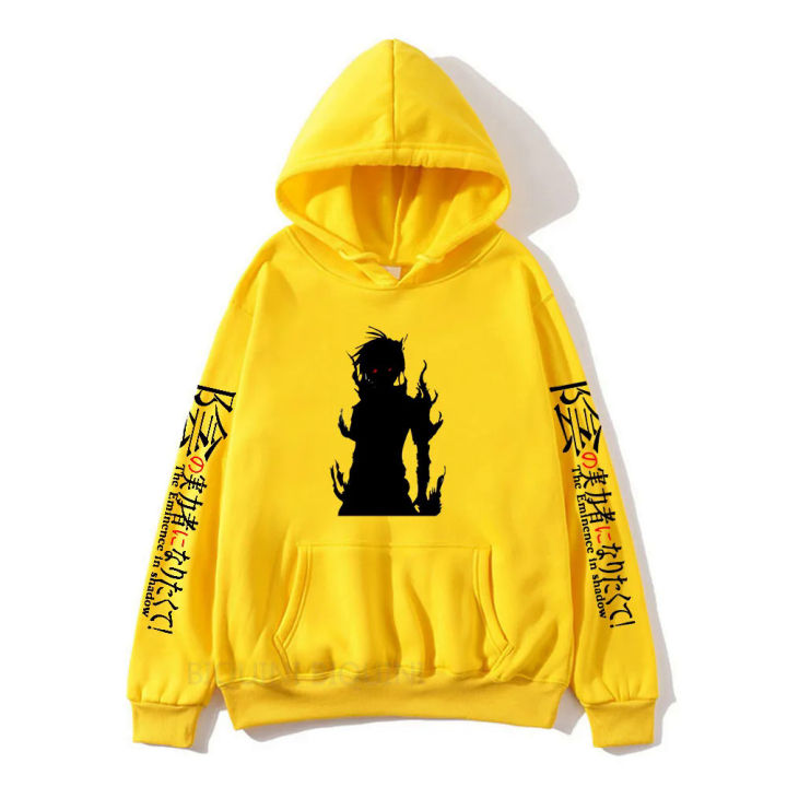 Mens Hoodies Cid Kagenou Manga Graphic Sweatshirt Anime The Eminence In Shadow Pullover Winter Long Sleeve Hooded Clothes Hoodie